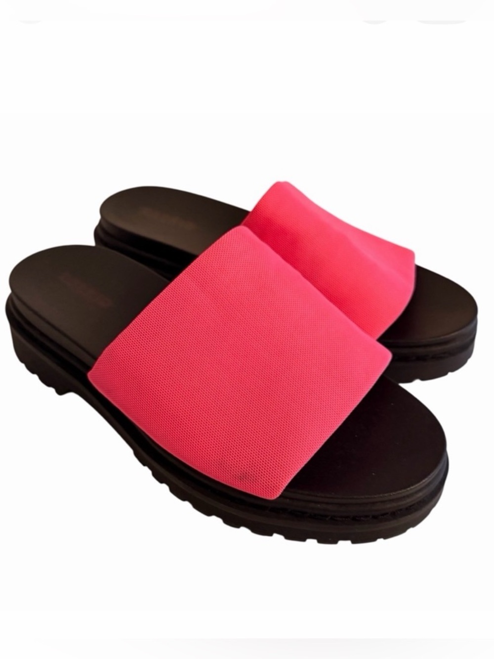 Torrid Bright Pink Chunky Platform Slide Sandal 9WW